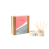 Signature Bamboo & Coffee Blossom Reed & Candle Gift Set
