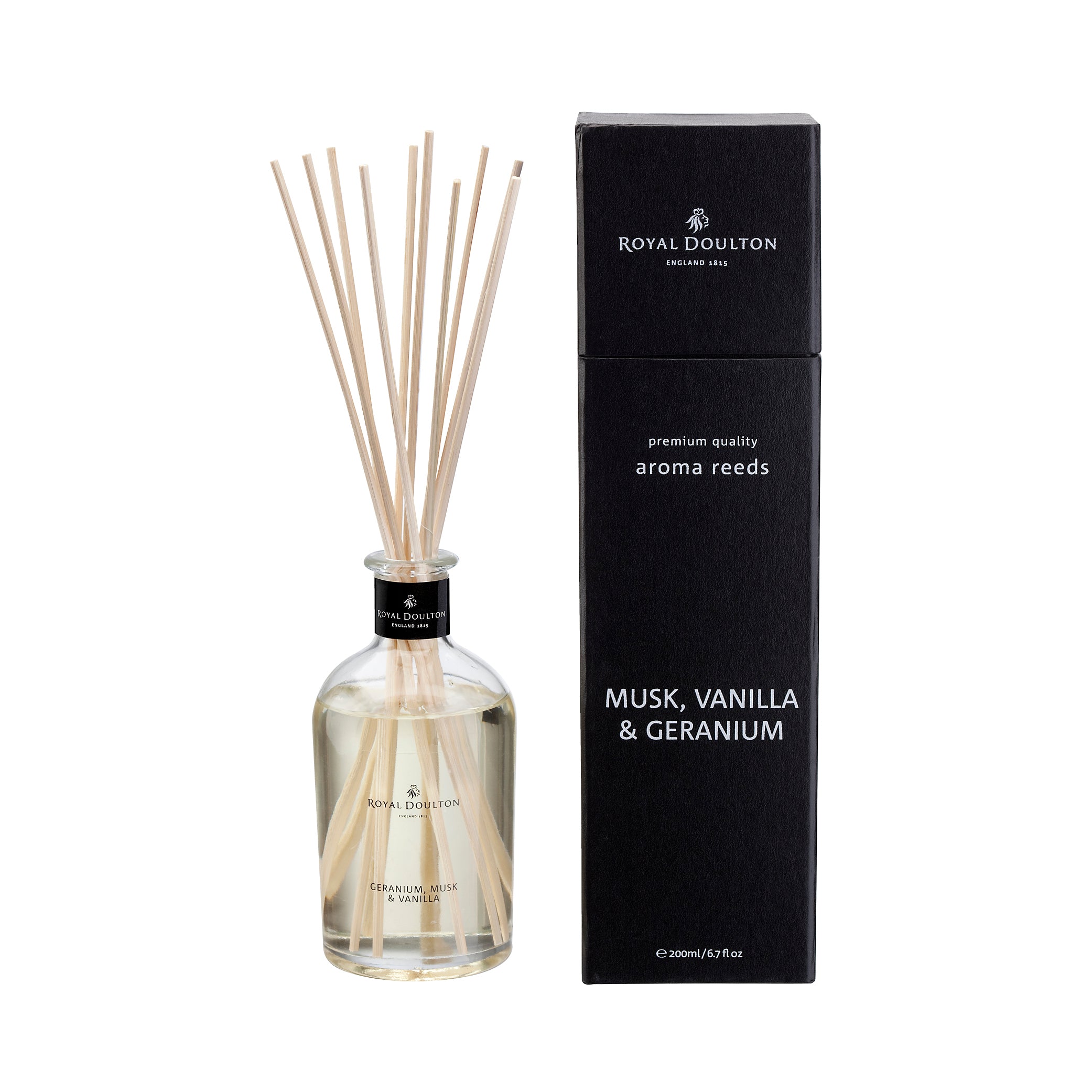 Geranium, Musk & Vanilla Reed Diffuser – Royal Doulton Fragrances